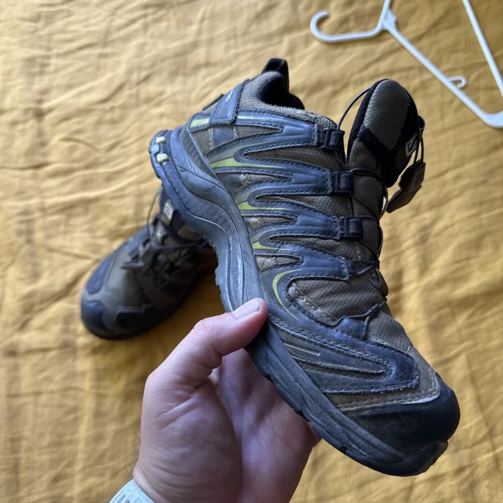 Salomon‎ XA Pro 3D Chassis Men Size 7 Green Well Loved But Solid